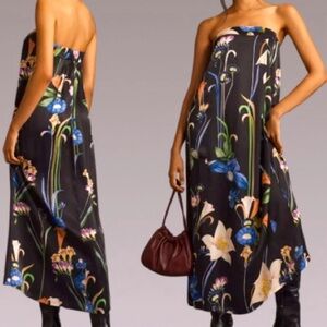 NWT Anthropologie || Corey Lynn Calter Strapless Floral Print Maxi Dress